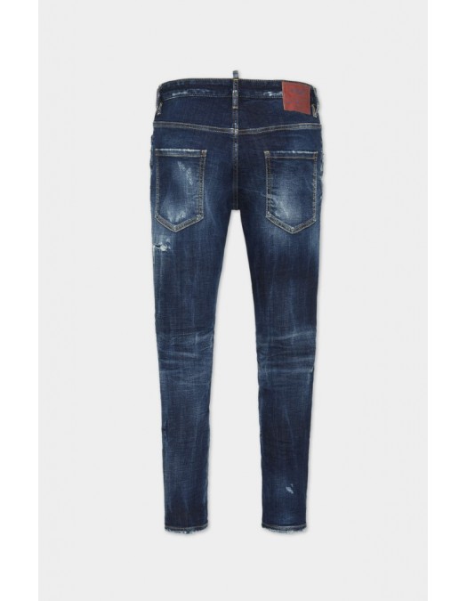 JEANS DSQUARED2, Dark Moody blues wash, Skater Fit, Bleumarin - S71LB1642S30664470