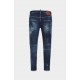 JEANS DSQUARED2, Dark Moody blues wash, Skater Fit, Bleumarin - S71LB1642S30664470