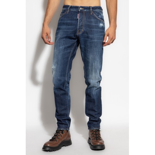 JEANS DSQUARED2, Navy blue, Croiala Cool Guy , Bleumarin JEANS DSQUARED2, Navy blue, Croiala Cool Guy , Bleumarin