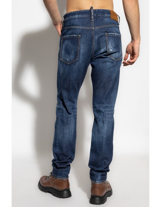 JEANS DSQUARED2, Navy blue, Croiala Cool Guy , Bleumarin - S71LB1646D30011470