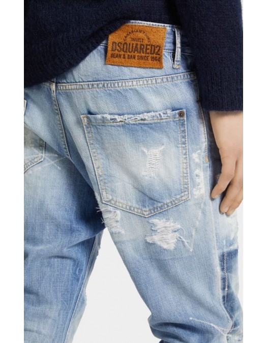 JEANS DSQUARED2,Light jeans super ripped, Cool Guy Fit - S71LB1647D30011470