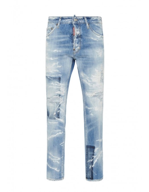 JEANS DSQUARED2,Light jeans super ripped, Cool Guy Fit - S71LB1647D30011470