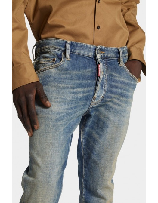 JEANS DSQUARED2, Medium Sandy Wash, Skater Fit, Bleu - S71LB1656S30872470