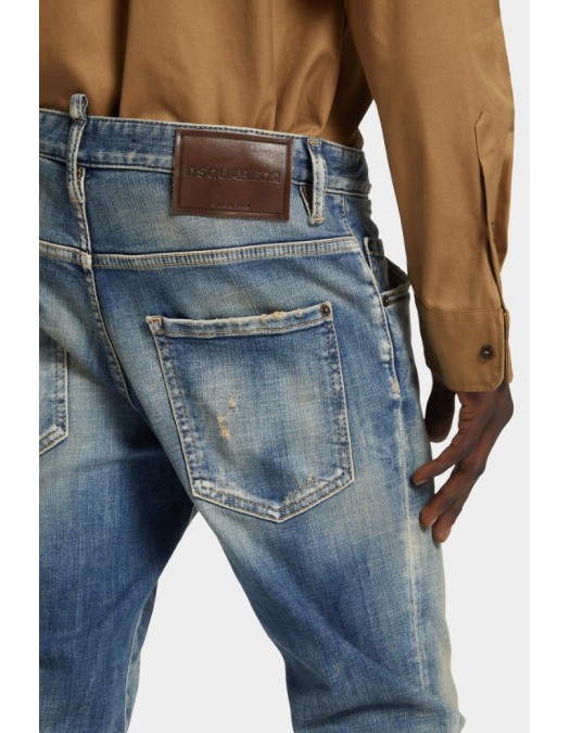 JEANS DSQUARED2, Medium Sandy Wash, Skater Fit, Bleu - S71LB1656S30872470