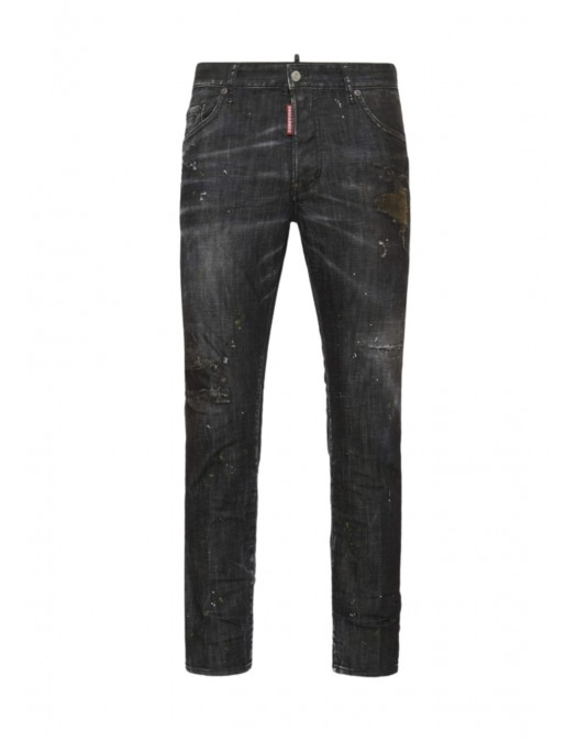 JEANS DSQUARED2, Nirvana Wash, Skater fit, Negru - S71LB1665S30357900
