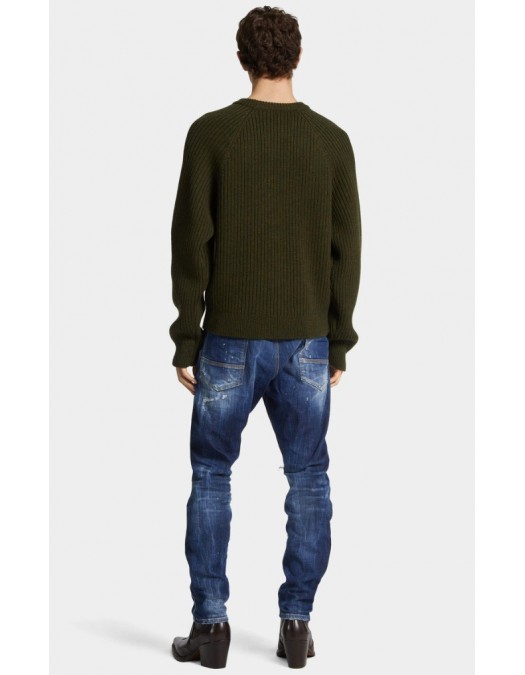 JEANS DSQUARED2, Medium Ripped Wash Cool Guy, Bleumarin - S71LB1668D30010470