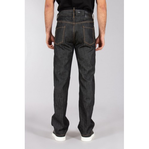 JEANS DSQUARED2, Regular Fit Cotton Stretch Denim 642 Jeans, Negru JEANS DSQUARED2, Regular Fit Cotton Stretch Denim 642 Jeans, Negru