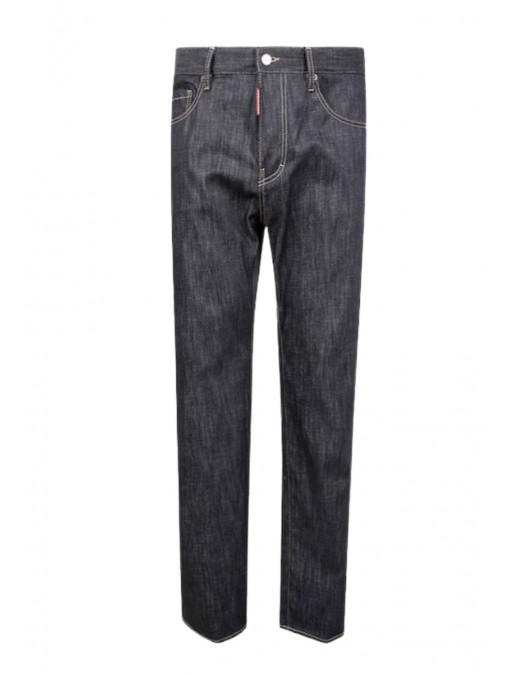 JEANS DSQUARED2, Regular Fit Cotton Stretch Denim 642 Jeans, Negru - S71LB1696S30357900 JEANS DSQUARED2, Regular Fit Cotton Stretch Denim 642 Jeans, Negru - S71LB1696S30357900