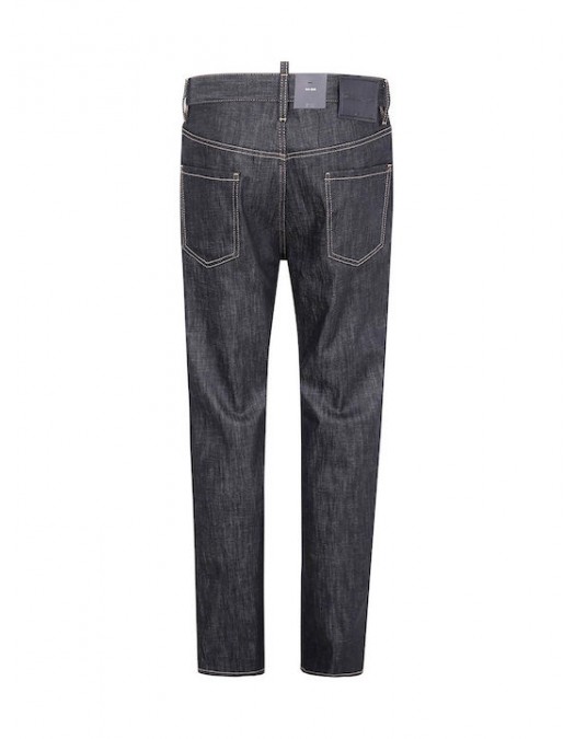 JEANS DSQUARED2, Regular Fit Cotton Stretch Denim 642 Jeans, Negru - S71LB1696S30357900 JEANS DSQUARED2, Regular Fit Cotton Stretch Denim 642 Jeans, Negru - S71LB1696S30357900