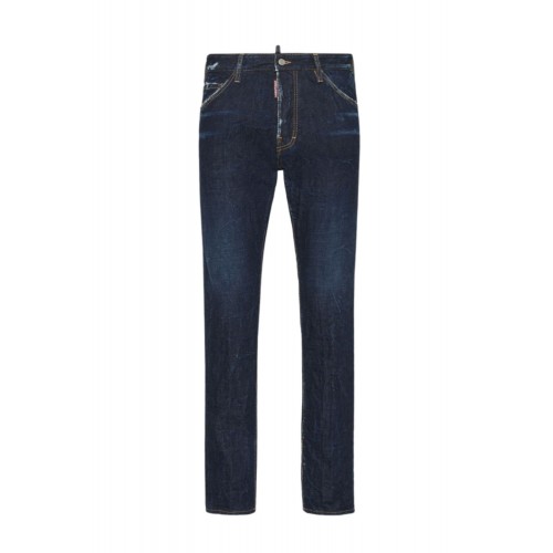 JEANS DSQUARED2, Navy blue, Skater Fit, Bleumarin JEANS DSQUARED2, Navy blue, Skater Fit, Bleumarin