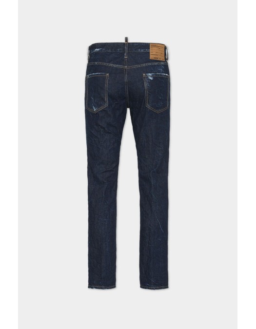 JEANS DSQUARED2, Navy blue, Skater Fit, Bleumarin - S71LB1706D30011470