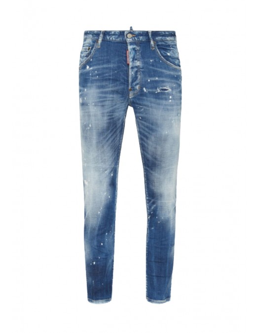 JEANS DSQUARED2, Medium Spots Wash, Skater Fit, Albastru - S71LB1711D30010470