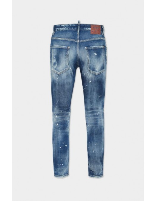 JEANS DSQUARED2, Medium Spots Wash, Skater Fit, Albastru - S71LB1711D30010470