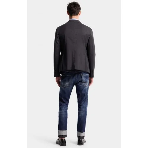 Jeans DSQUARED2, Dark Wash Teddy Jeans