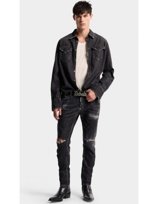 Jeans DSQUARED2, Black Wash Skater Jeans - S71LB1756S30357900