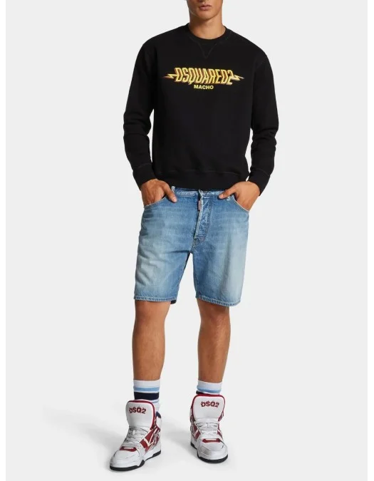 Pantaloni scurtiDSQUARED2, Light Clean Wash Cotton Denim Marine Shorts - S71MU0855S30309470 Pantaloni scurtiDSQUARED2, Light Clean Wash Cotton Denim Marine Shorts - S71MU0855S30309470