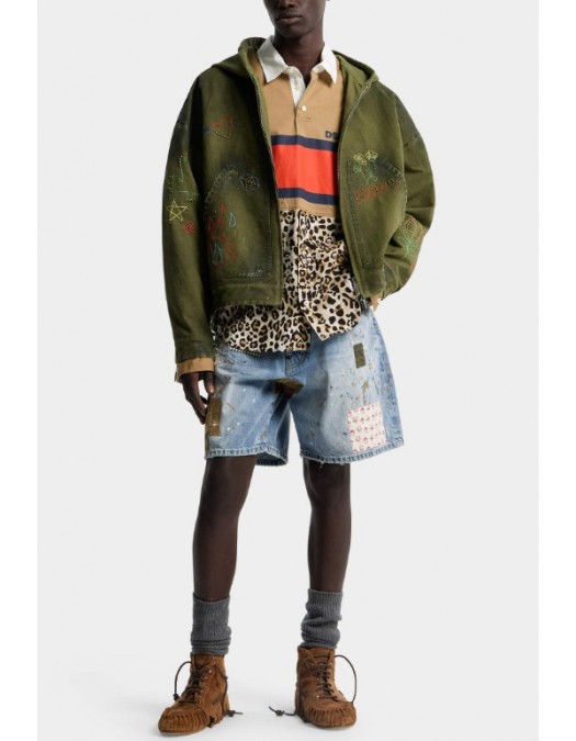 Bermude DSQUARED2, Medium Wash Boxer Shorts - S71MU0882D30040470