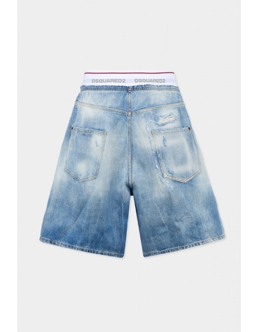 Bermude DSQUARED2, Light Wash Surfer Shorts - S71MU0886D30038470