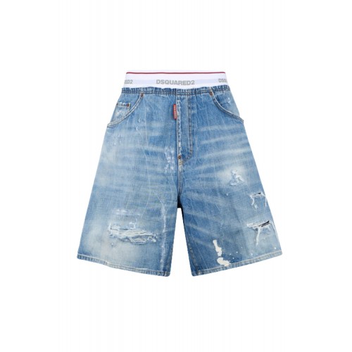 Bermude DSQUARED2, Light Wash Surfer Shorts