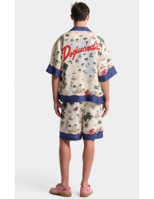 Bermude DSQUARED2, Aloha Souvenir Boxer Shorts - S71MU0888D35476001S