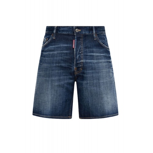 Bermude DSQUARED2, NAVY BLUE ‘Marine’ denim shorts