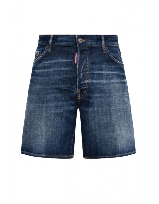 Bermude DSQUARED2, NAVY BLUE ‘Marine’ denim shorts - S71MU0907D30010470