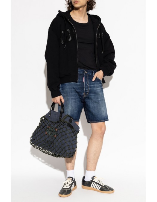 Bermude DSQUARED2, NAVY BLUE ‘Marine’ denim shorts - S71MU0907D30010470