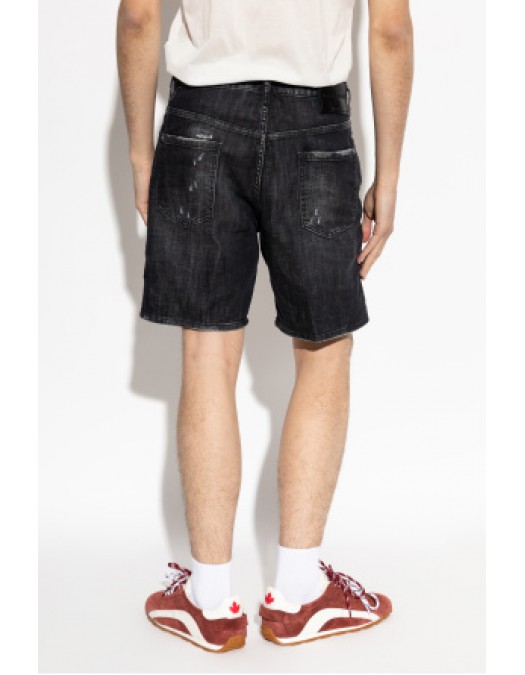 Bermude DSQUARED2,  BLACK ‘Marine’ denim shorts - S71MU0908S30357900