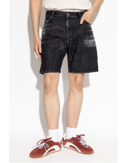 Bermude DSQUARED2,  BLACK ‘Marine’ denim shorts - S71MU0908S30357900