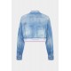 Jacheta DSQUARED2, Light Wash Boxy Jean Jacket - S72AM1132D30038470