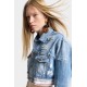 Jacheta DSQUARED2, Light Wash Boxy Jean Jacket - S72AM1132D30038470