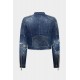 Jacheta DSQUARED2, Medium Broken Biker Jean Jacket - S72AM1135D30011470