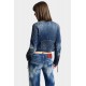 Jacheta DSQUARED2, Medium Broken Biker Jean Jacket - S72AM1135D30011470