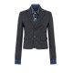 Jacheta DSQUARED2, Dark Wash Hybrid Denim Tailor Jacket - S72BN0729S35739001F