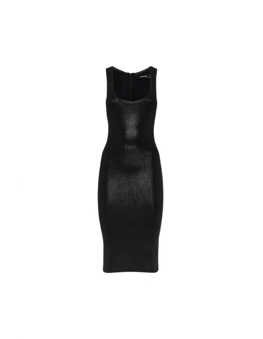 Rochie Dsquared2, Shimmer Knit Midi, Black - S72CV0599D13114900 Rochie Dsquared2, Shimmer Knit Midi, Black - S72CV0599D13114900