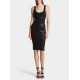 Rochie Dsquared2, Shimmer Knit Midi, Black - S72CV0599D13114900