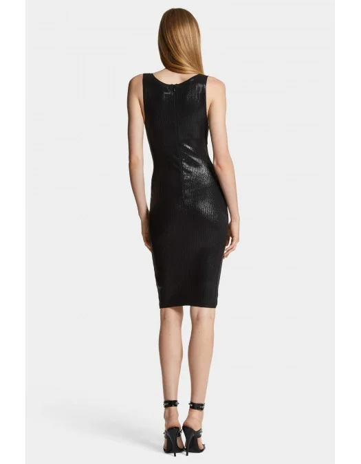 Rochie Dsquared2, Shimmer Knit Midi, Black - S72CV0599D13114900 Rochie Dsquared2, Shimmer Knit Midi, Black - S72CV0599D13114900