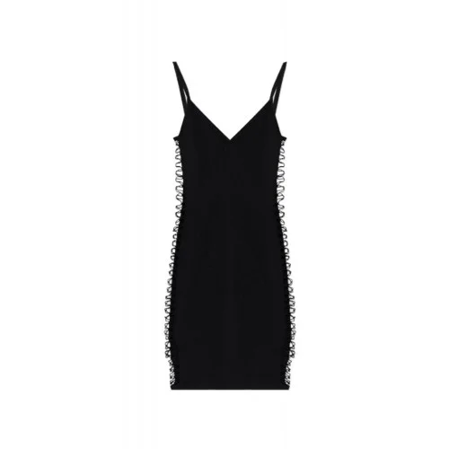 Rochie DSQUARED2, with decorative side cut-outs, Negru