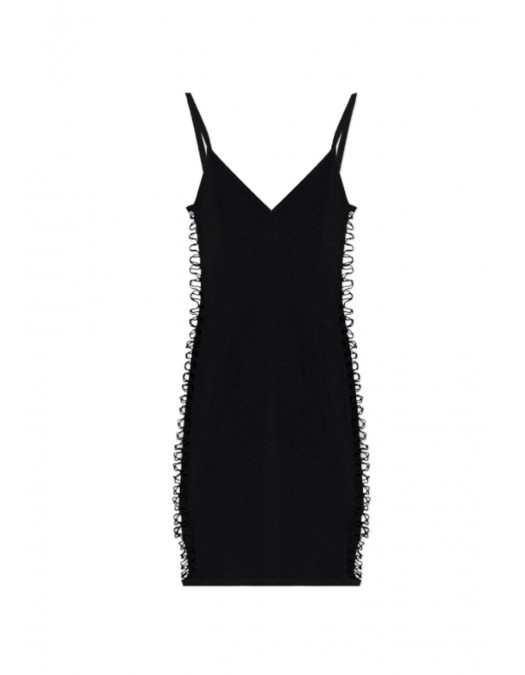 Rochie DSQUARED2, with decorative side cut-outs, Negru - S72CV0732D13215900