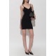 Rochie DSQUARED2, with decorative side cut-outs, Negru - S72CV0732D13215900