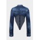 Top DSQUARED2, Deep Cut Night Whisper Denim Shirt - S72DL0784S30341470