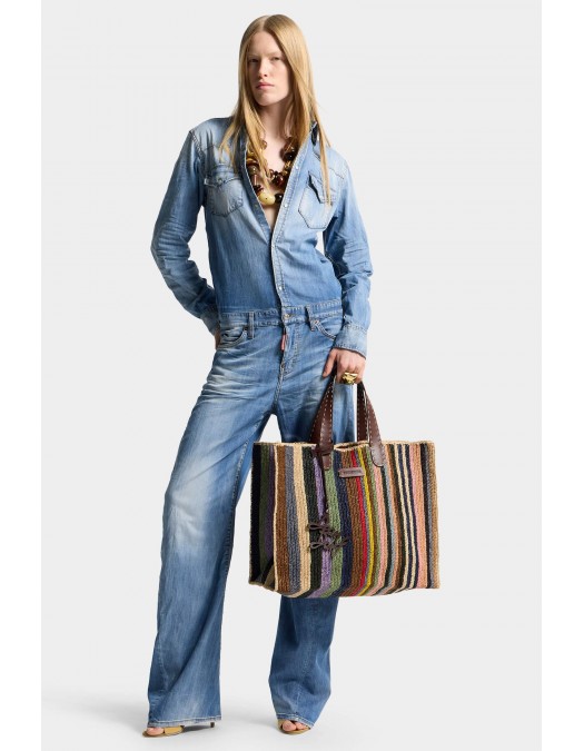 Salopeta DSQUARED2,Light Wash Trucker Jumpsuit - S72FP0130S30341470