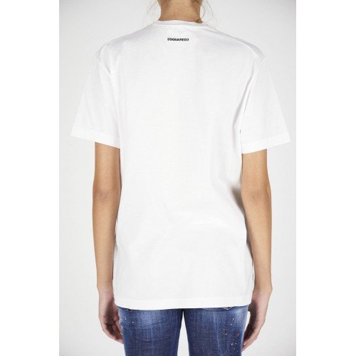 Tricou Dsquared2, Insertie neagra Caten Twins Tricou Dsquared2, Insertie neagra Caten Twins