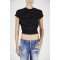 TOP DSQUARED2, Imprimeu Caten Twins, Negru