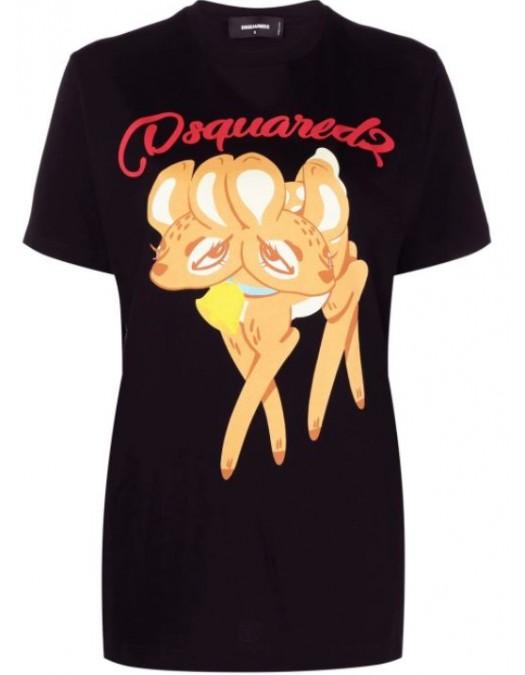 Tricou DSQUARED2, Print Frontal , DEER - S72GD0324S23009900