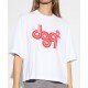 Tricou DSQUARED2, Red Logo Print, Alb - S72GD0387S24387100