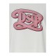 Tricou DSQUARED2, Logo Pink Print, Alb - S72GD0518S24668100 Tricou DSQUARED2, Logo Pink Print, Alb - S72GD0518S24668100
