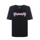 Tricou DSQUARED2, Pink Print with hearts, Negru - S72GD0519S24668900 Tricou DSQUARED2, Pink Print with hearts, Negru - S72GD0519S24668900