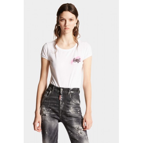 Tricou DSQUARED2, Imprimeu Brand, S72GD0520S24668100 Tricou DSQUARED2, Imprimeu Brand, S72GD0520S24668100