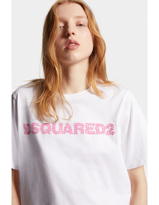 Tricou DSQUARED2, Easy Fit, Cotton Jersy, Pastel Pink - S72GD0551S24662100